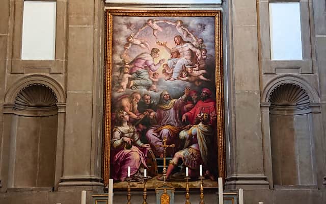 チッタ・ディ・カステッロ Chiesa di San Francesco ヴァザーリ 「Incoronazione della Vergine」