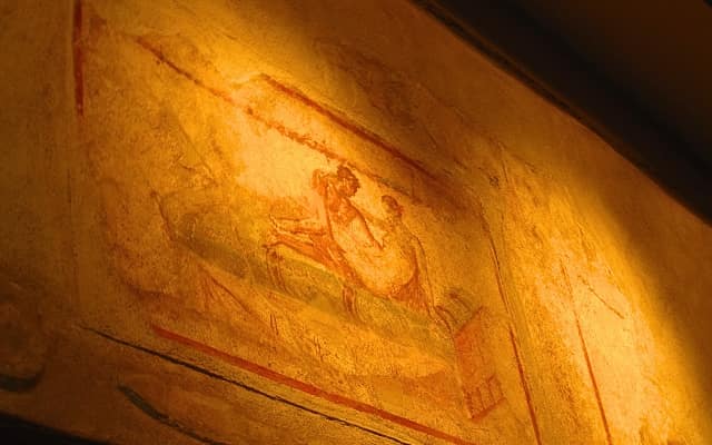 ポンペイの娼館の壁画